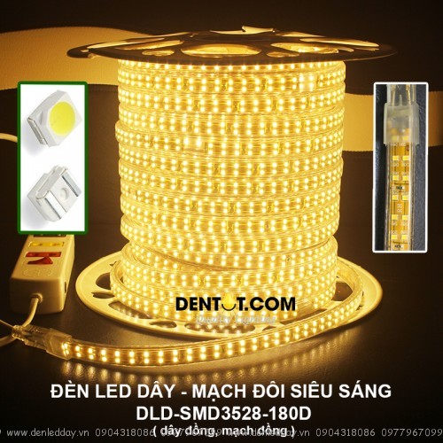 Đèn led dây 3528 mạch đôi siêu sáng