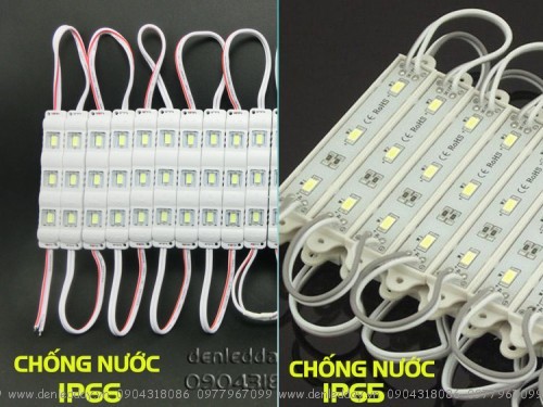 So sánh LED hắt module IP65 thường và IP66 chống nước cao cấp