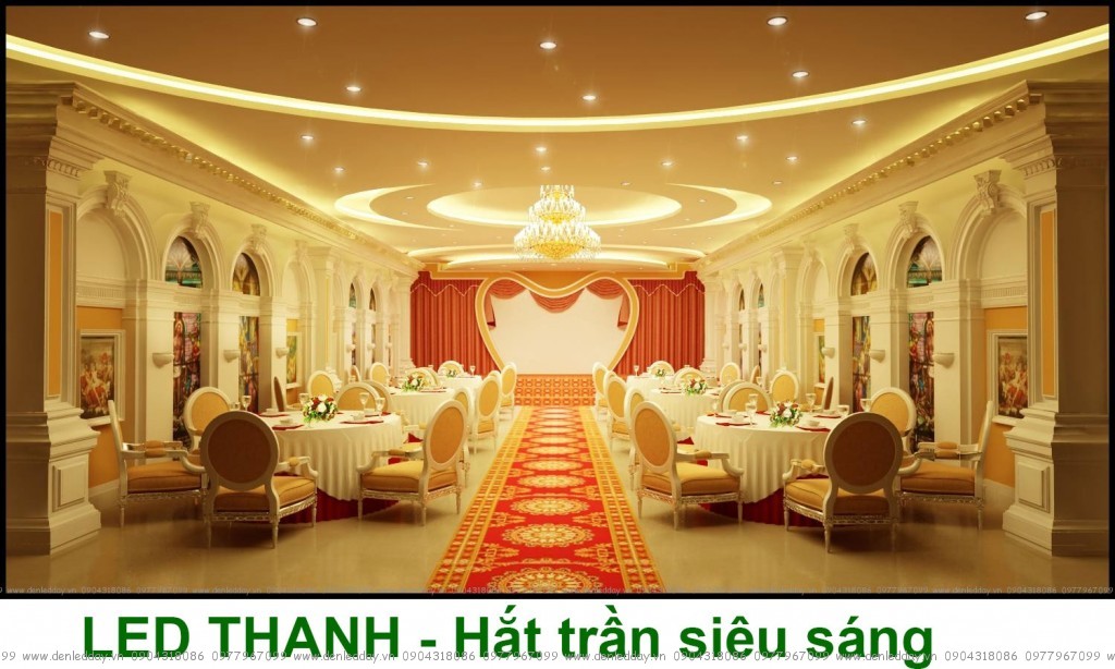 LED thanh hắt trần thạch cao siêu sáng