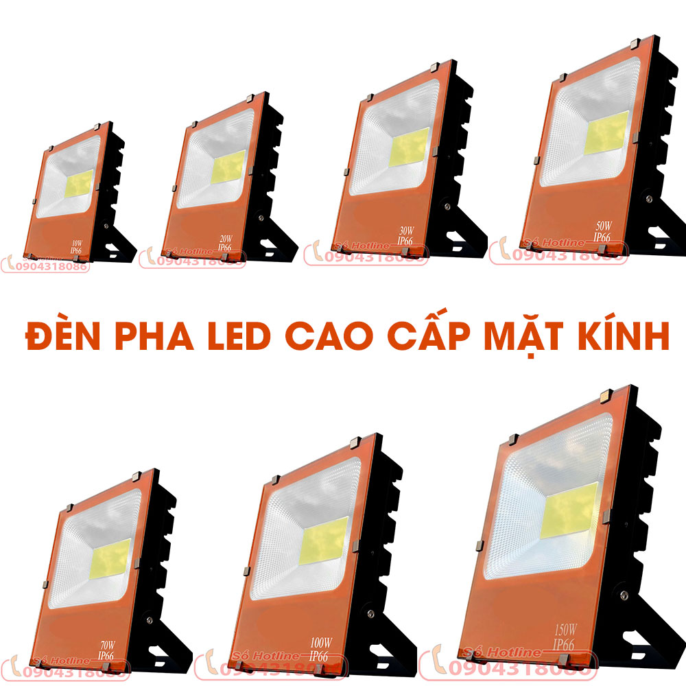 Đèn hắt tường ngoài trời - LED Pha cao cấp mặt kính FLC