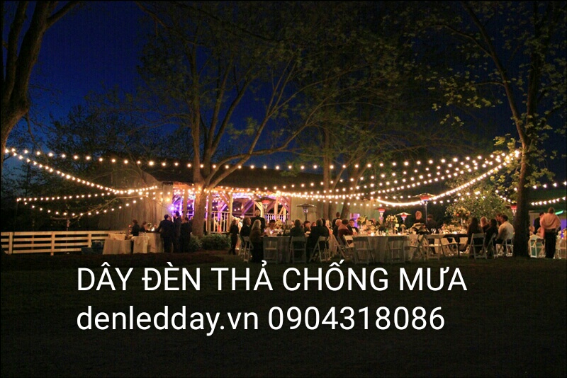 Dây đèn LED bóng tròn E27 Thả ngoài trời tại Hà Đông, Hà Nội