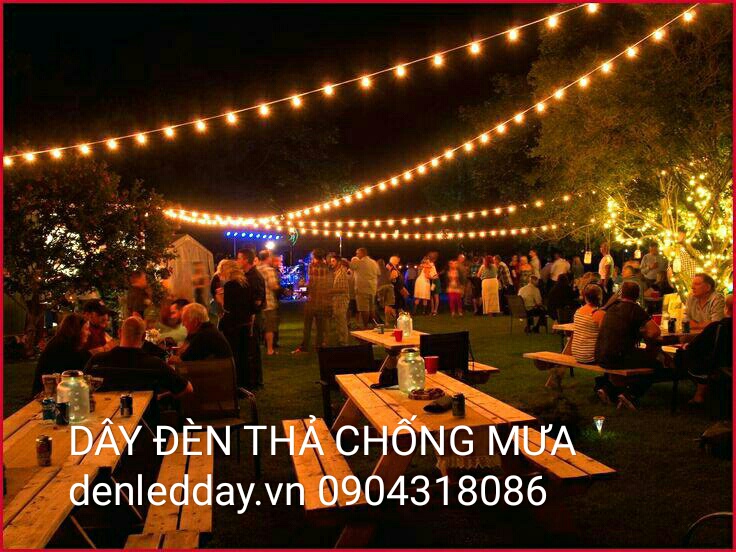 Dây Đèn thả trang trí bóng tròn cổ điển chống mưa tại Hà Đông, Hà Nội