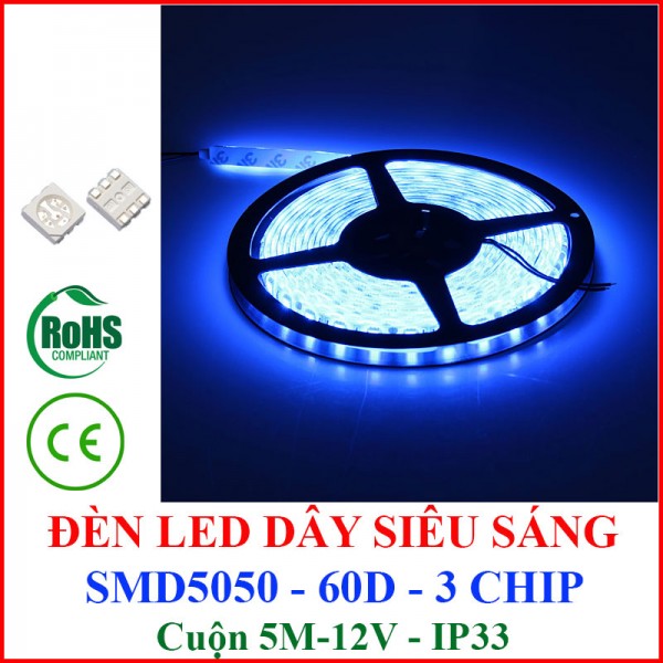 Đèn led dây siêu sáng Xanh dương