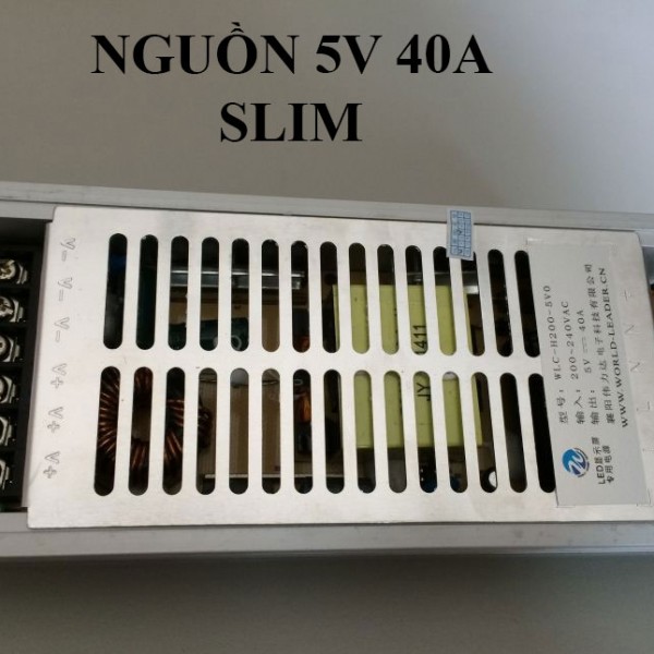 Nguồn 5v 40A mỏng