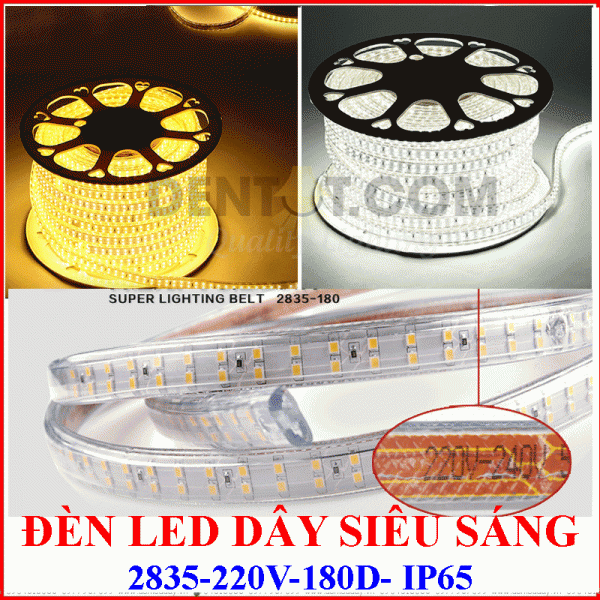 Đèn led dây 3528 mạch đôi siêu sáng