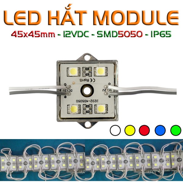LED hắt module vuông 4 bóng 5050