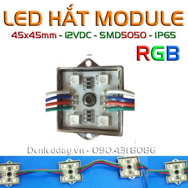 LED module 7 màu RGB 4 bóng