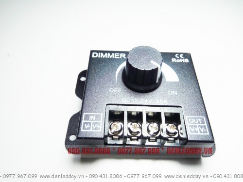 Dimmer LED 12V 24V 30A DC. Thiết bị tăng giảm độ sáng đèn LED