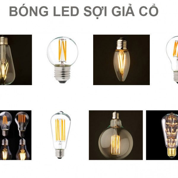 Bóng LED sợi giả cổ edison