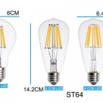 Bóng LED sợi ST64 - A60 - T45x110