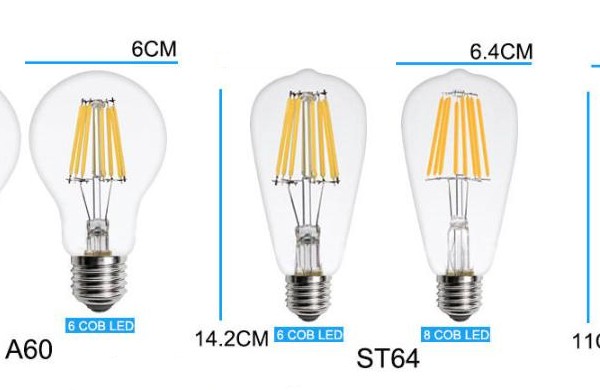 Bóng LED sợi ST64 - A60 - T45x110